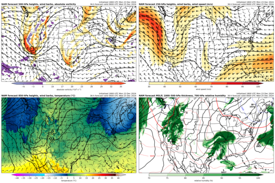 NAM forecast 4-panel (click image for animation)