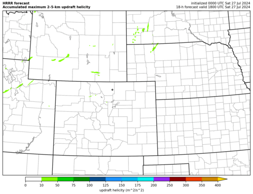HRRR accumulated maximum 2--5-km updraft helicity (click image for animation)