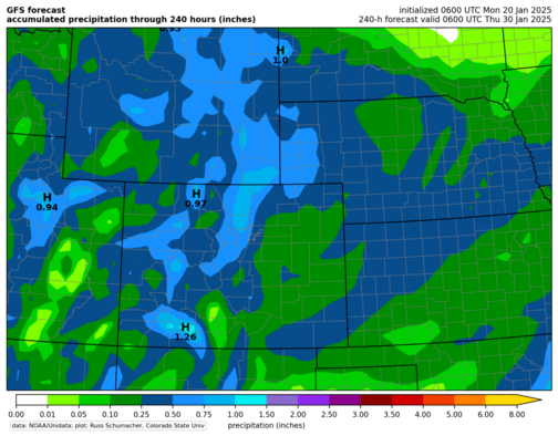 GFS accumulated precip (Colorado zoom) (click image for animation)