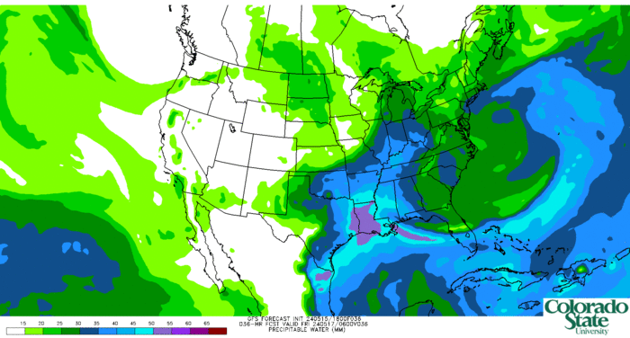 GFS precipitable water (click image for animation)