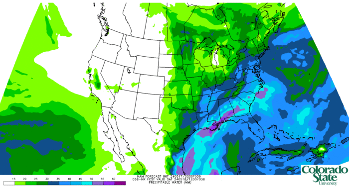 NAM precipitable water (click image for animation)
