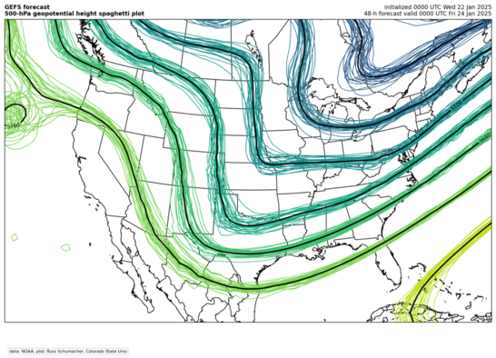 GEFS spaghetti plot: 500-hPa height (click image for animation)