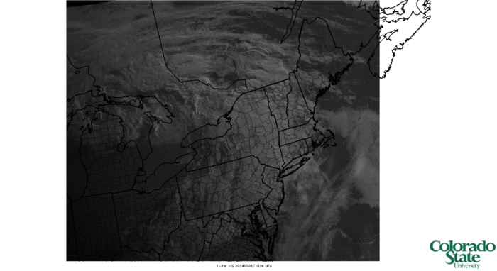 Northeast 1-km visible satellite imagery (click image for animation)