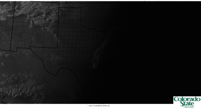 South-central 1-km visible satellite imagery (click image for animation)