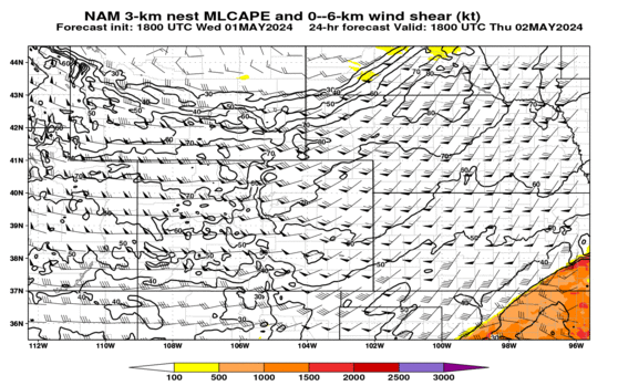 NAM nest MLCAPE (click image for animation)