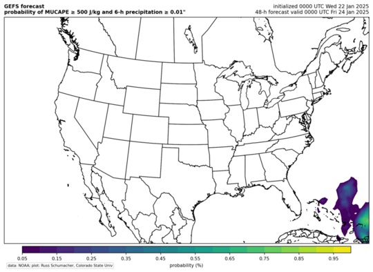 GEFS probability of MUCAPE > 500 J/kg and > 0.01