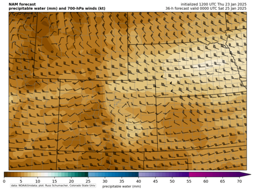 NAM precipitable water (Colorado zoom) (click image for animation)