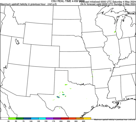 Hourly maximum updraft helicity in 2–5-km layer (full domain) (click image for animation)